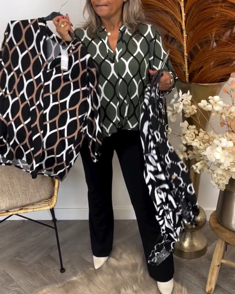 Meri™ Grafische Print Blouse