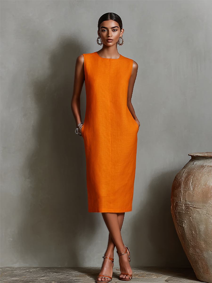 Maureen™ Midi-jurk met zakken