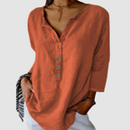 Melisa™ Casual Katoenen & Linnen Blouse