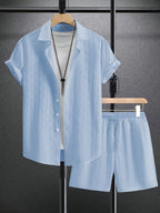 Miles | Textured Short Sleeve Set