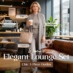 ROSEMARY | ELEGANTE DRIEDELIGE CARDIGAN, TOP & WIDE-LEG BROEKSET
