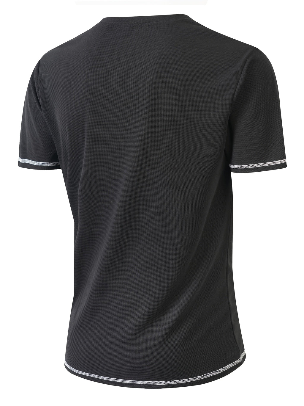 Maxwell | Getextureerde Knop-Hals T-shirt