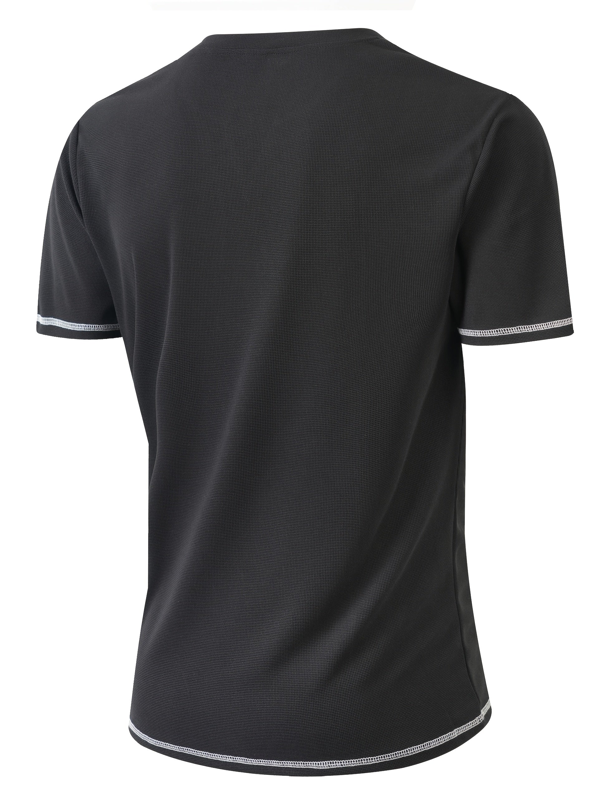 Maxwell | Getextureerde Knop-Hals T-shirt