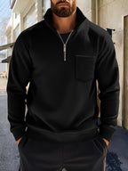 Donovan | Half-Zip Staande Kraag Pullover