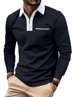 Fletcher | Verfijnde Zip-Kraag Polo Shirt