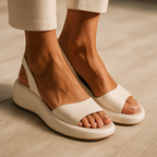 Loretta | Slanke Open-Toe Wedge Sandalen
