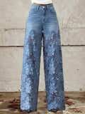 OCTAVIA | KANTPANELEN WIDE-LEG DENIM JEANS