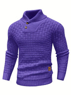 Malcolm | Textured Shawl-Collar Sweater