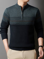 Gerard | Verfijnde Zip-Neck Trui