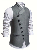 Jasper | Schuin-Knoop Notch Lapel Vest