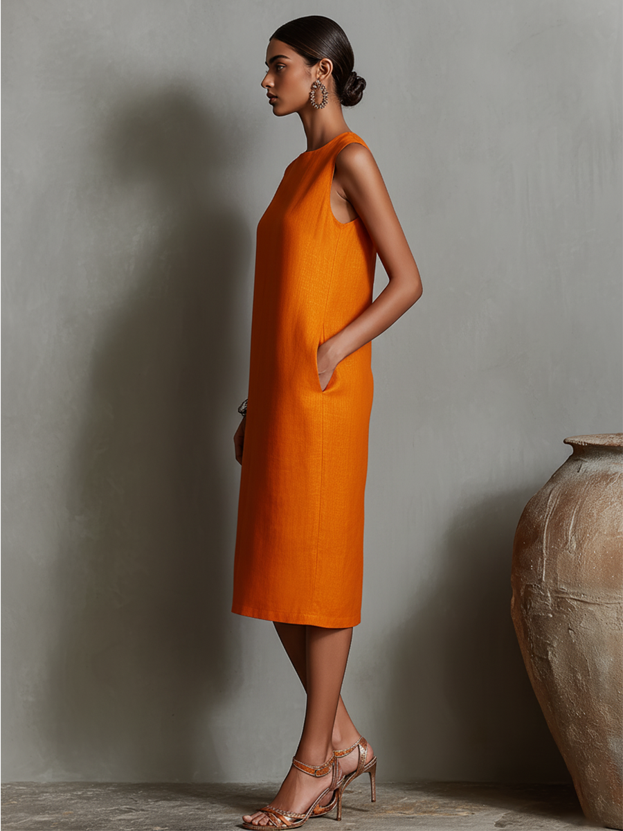 Maureen™ Midi-jurk met zakken
