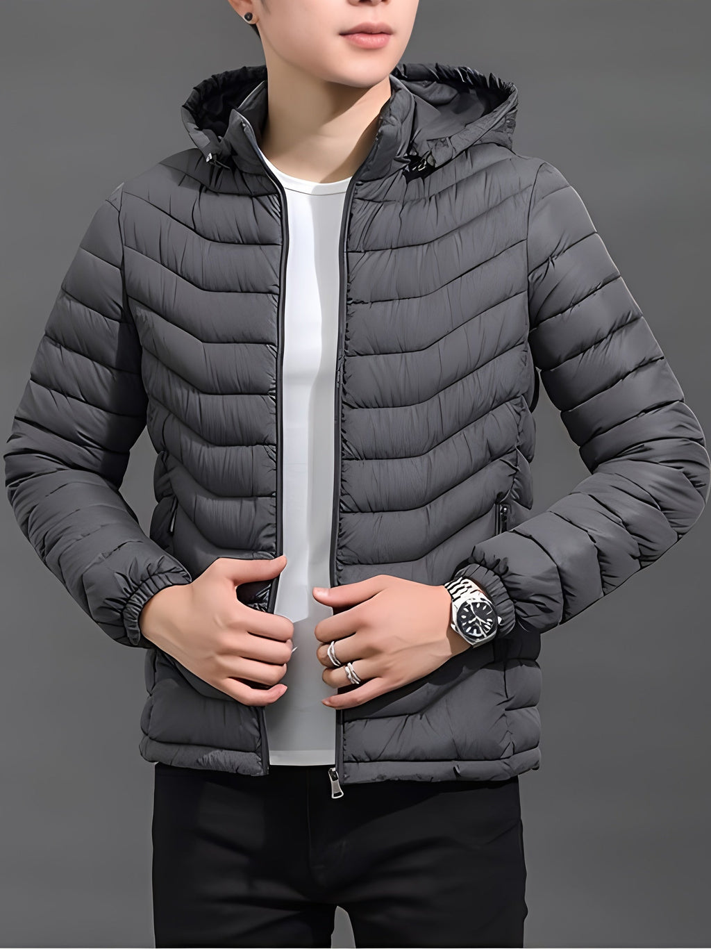 Silas | Gewatteerde Puffer Jacket met Kap
