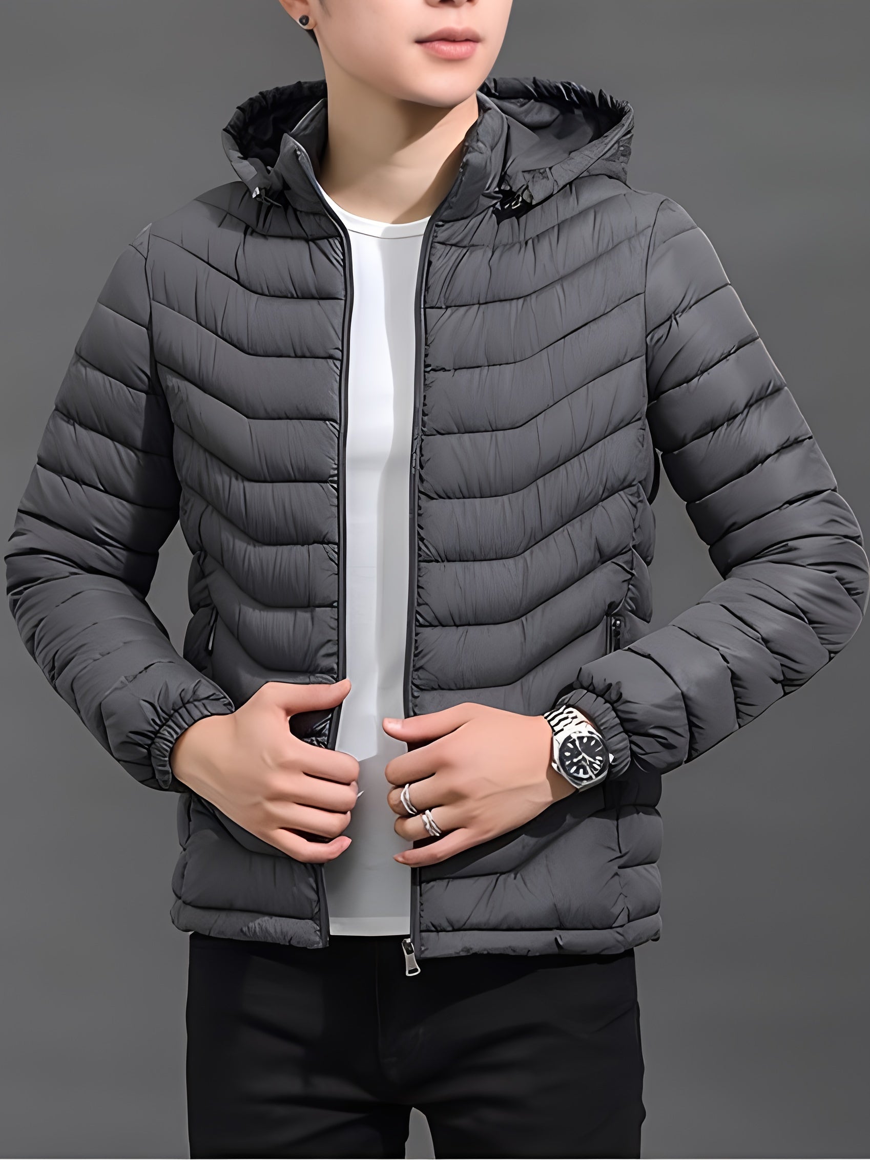 Silas | Gewatteerde Puffer Jacket met Kap