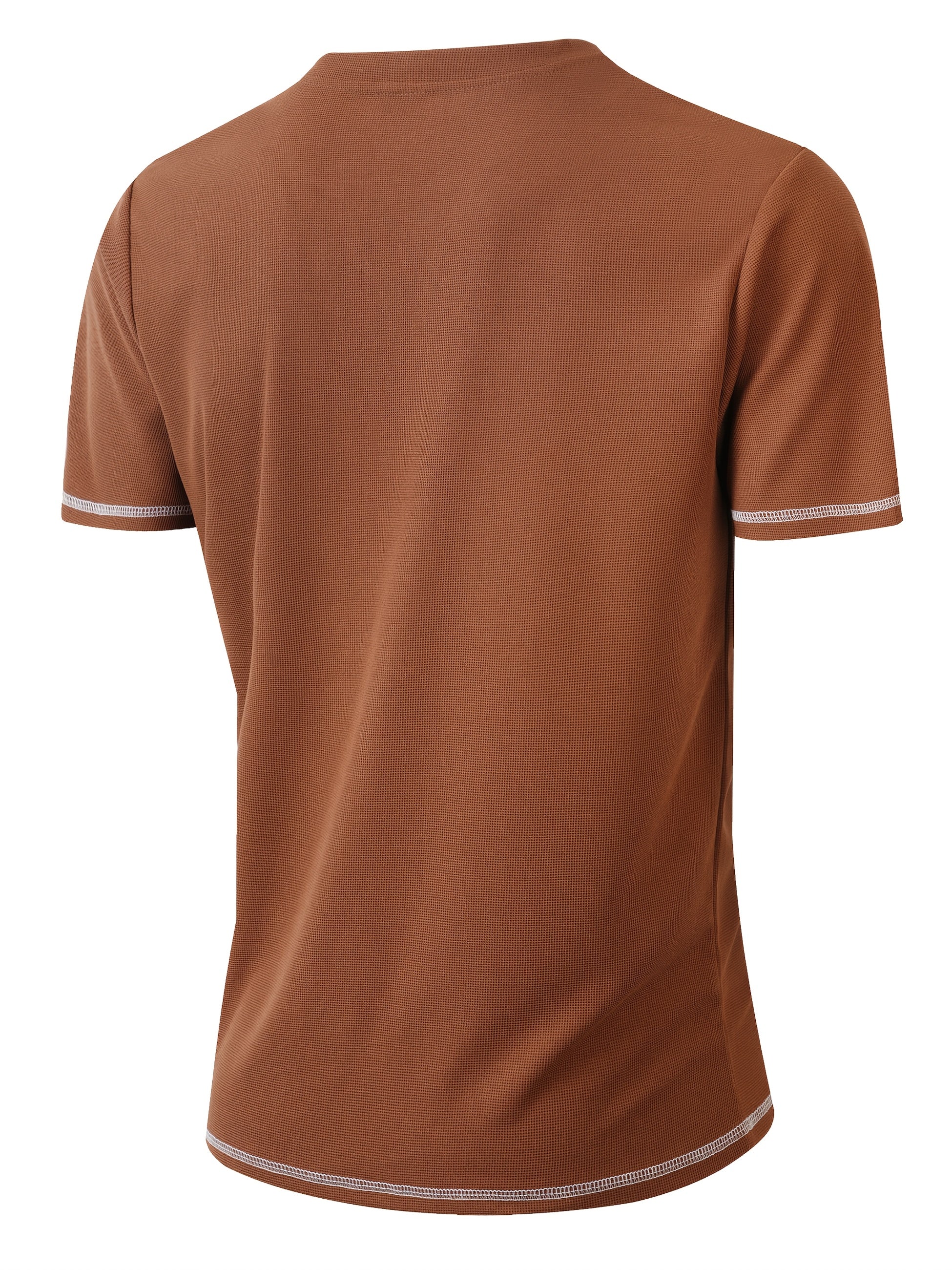 Maxwell | Getextureerde Knop-Hals T-shirt
