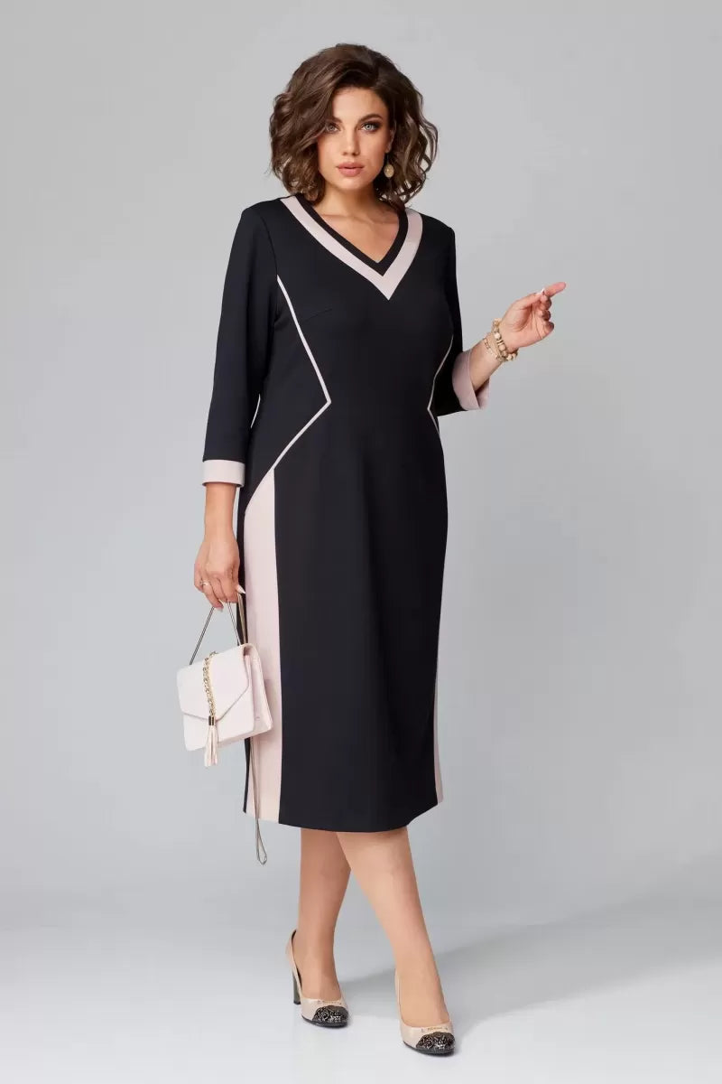 Alexa™ Elegante V-hals jurk