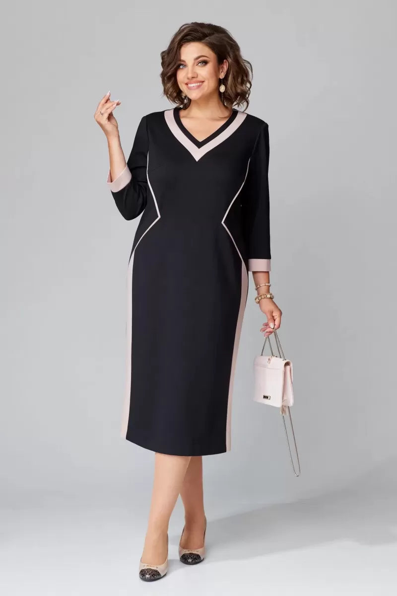 Alexa™ Elegante V-hals jurk