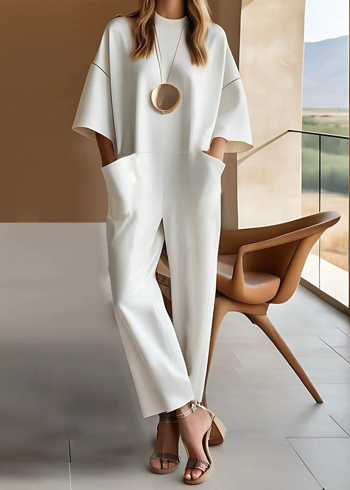 Emmy™ Elegante Korte Mouwen Jumpsuit