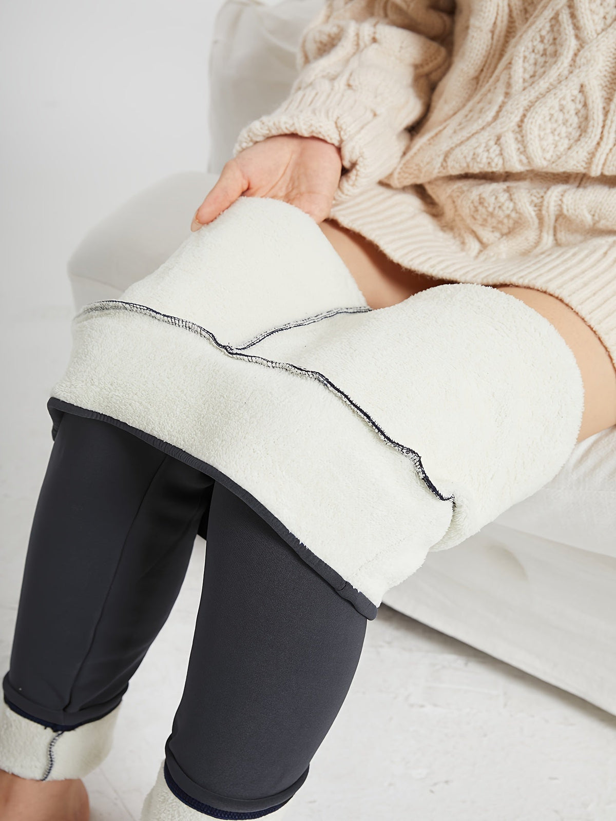 Thea | Hoge Taille Cozy Warme Leggings