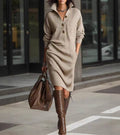 Leonore™ Chic Gebreide Jurk