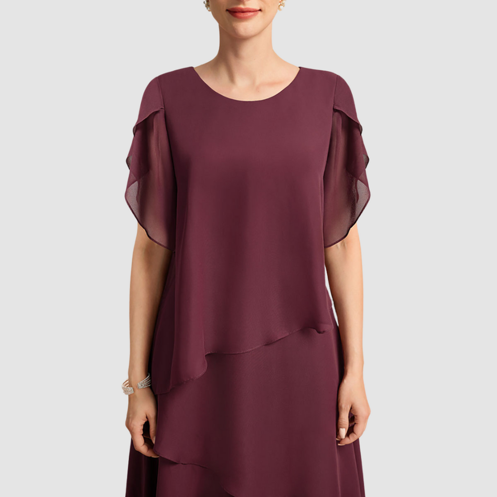 Cierra™ Elegante Chiffon Jurk