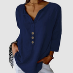 Melisa™ Casual Katoenen & Linnen Blouse