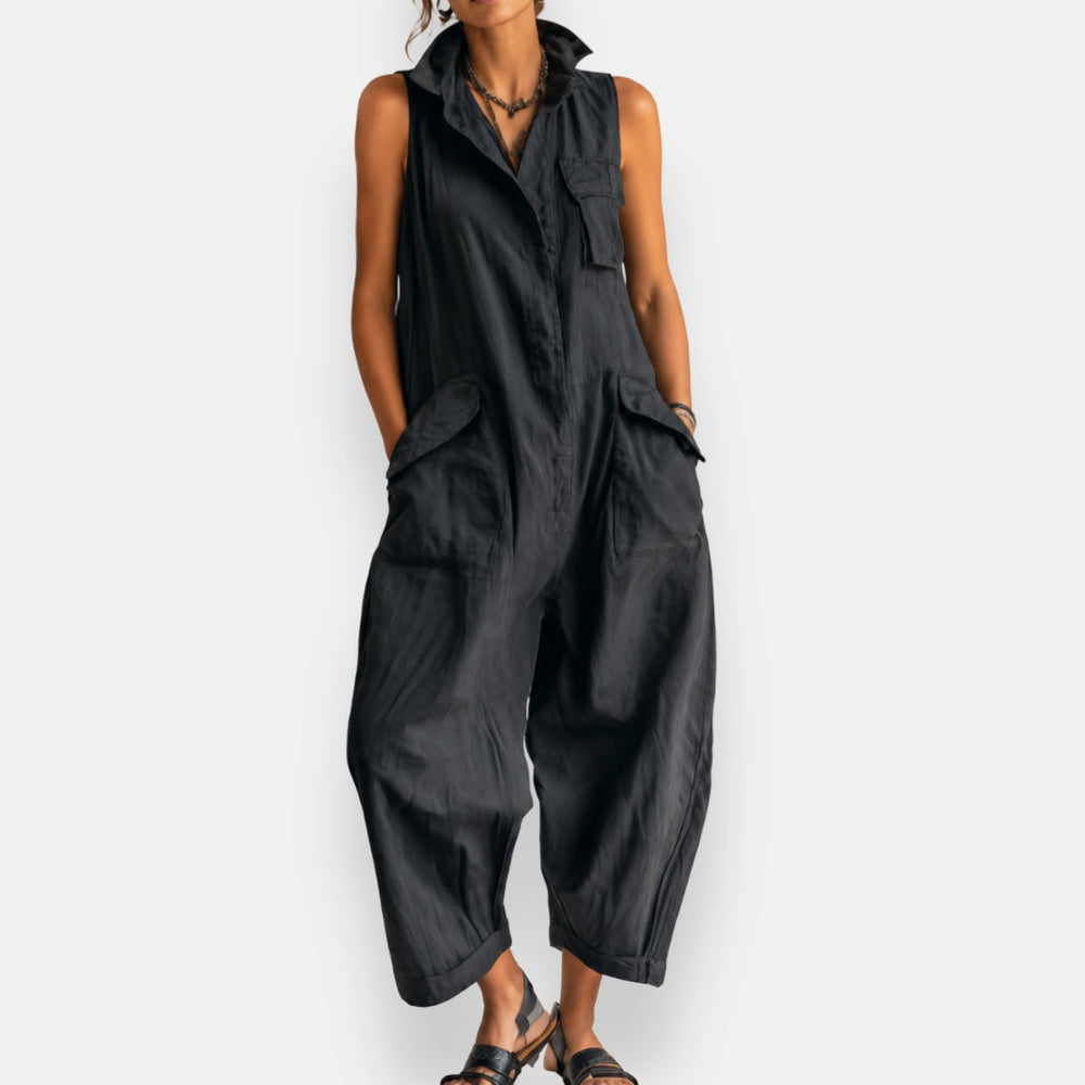 Janet™ Mouwloze Cargo Jumpsuit