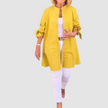 Kris™ Effen Kleur Casual Lange Mouwen Shirt