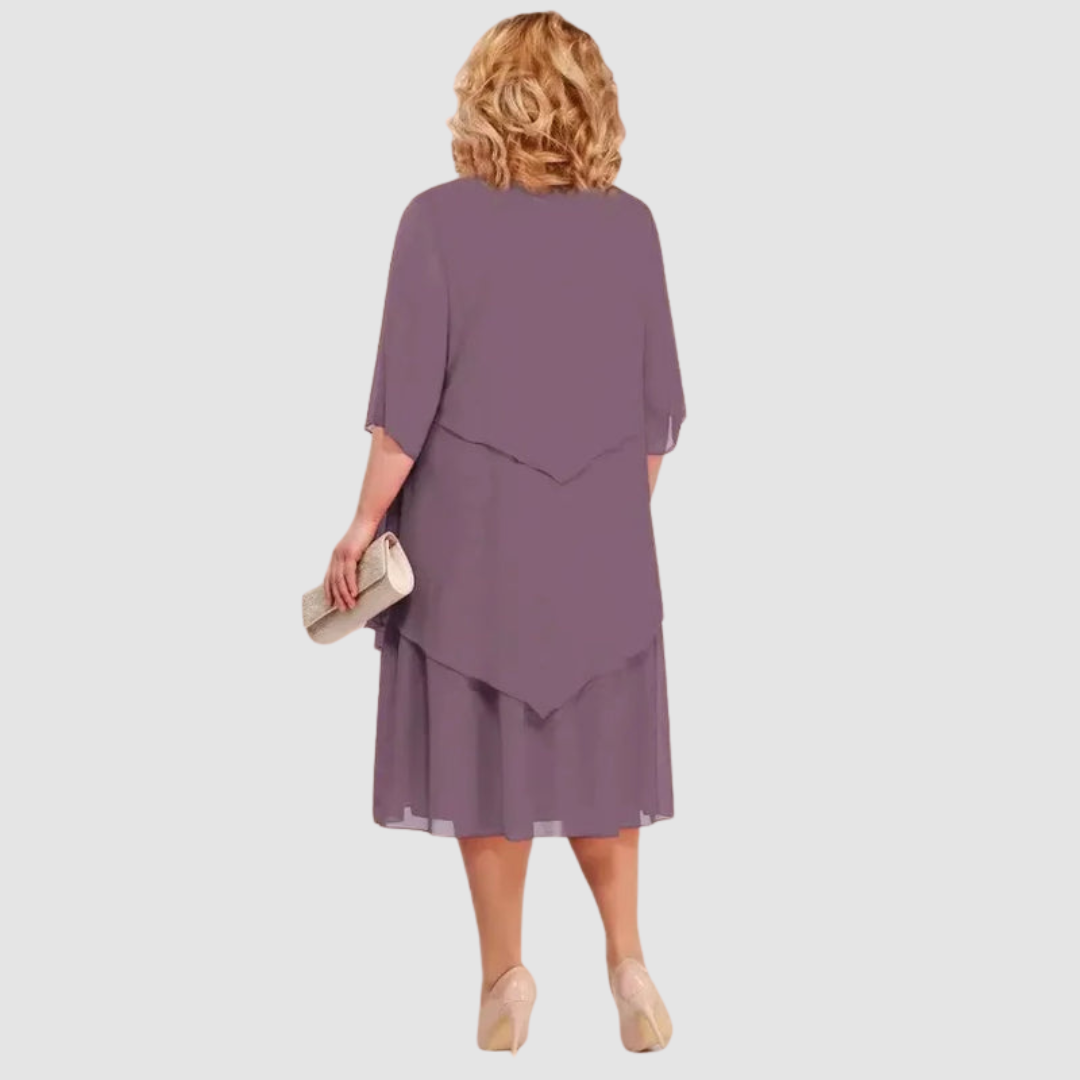 Elene™ Comfortabele Elegante Chiffon Midi Jurk