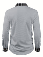 Spencer | Textured Contrast-Trim Shirt