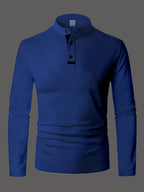 Gareth | Verfijnde Lange Mouwen Henley Shirt