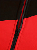 Carter | Kleurblok Rits-Op Hoodie Jacket