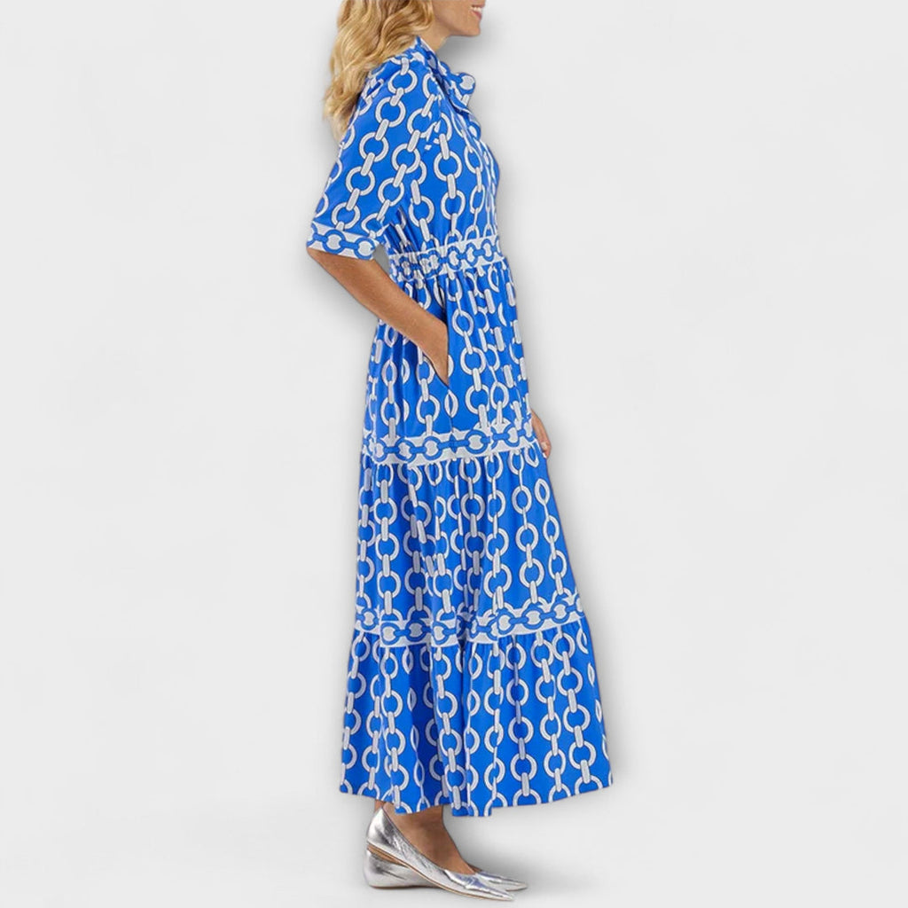 Sheena™ Kettingprint Midi-jurk