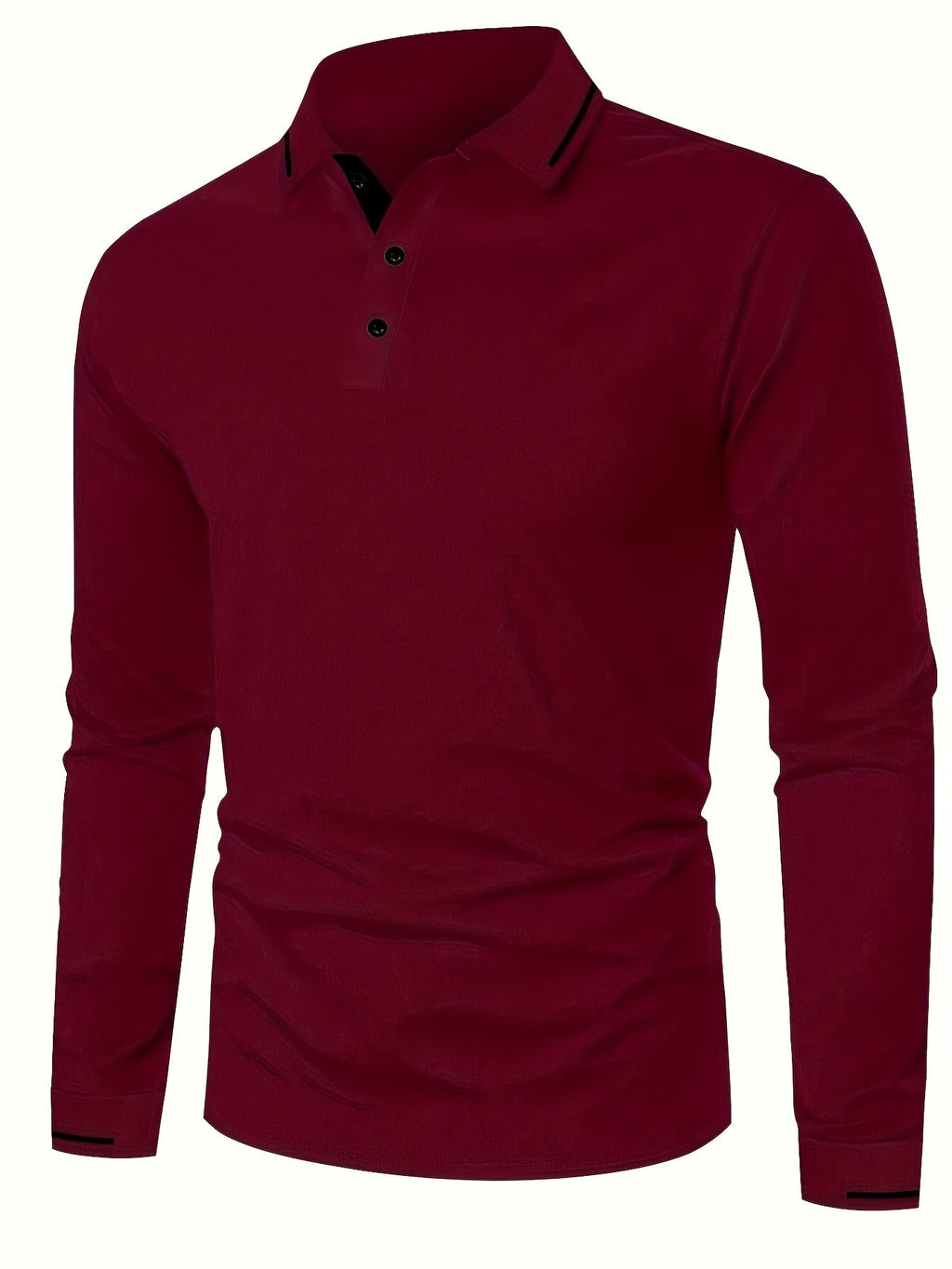 Emerson | Verfijnde Lange Mouwen Polo Shirt