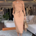 CECILY | V-HALS TOP & ROK SET