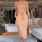 CECILY | V-HALS TOP & ROK SET