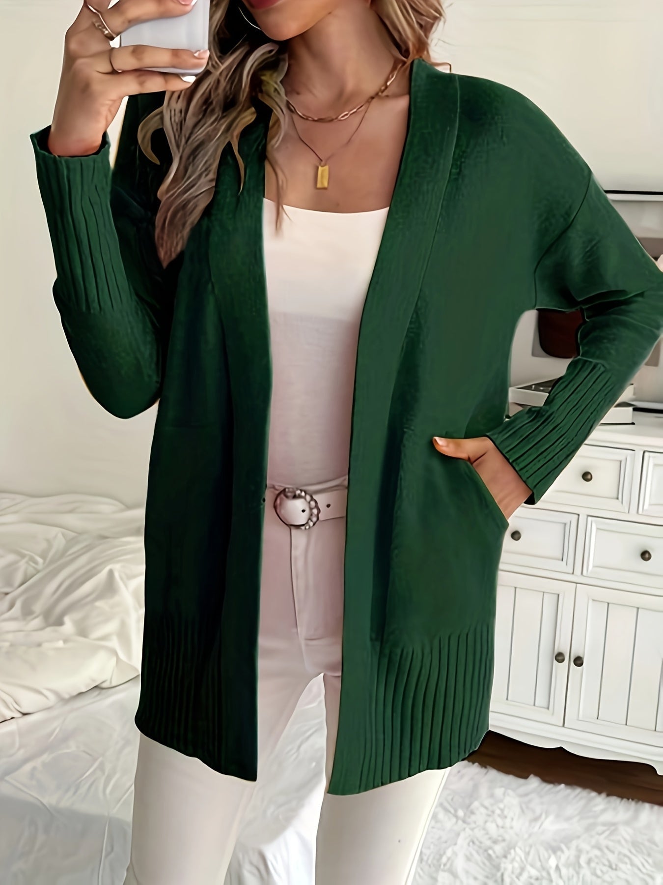 Charlotte | Gelaagde Open-Front Cardigan