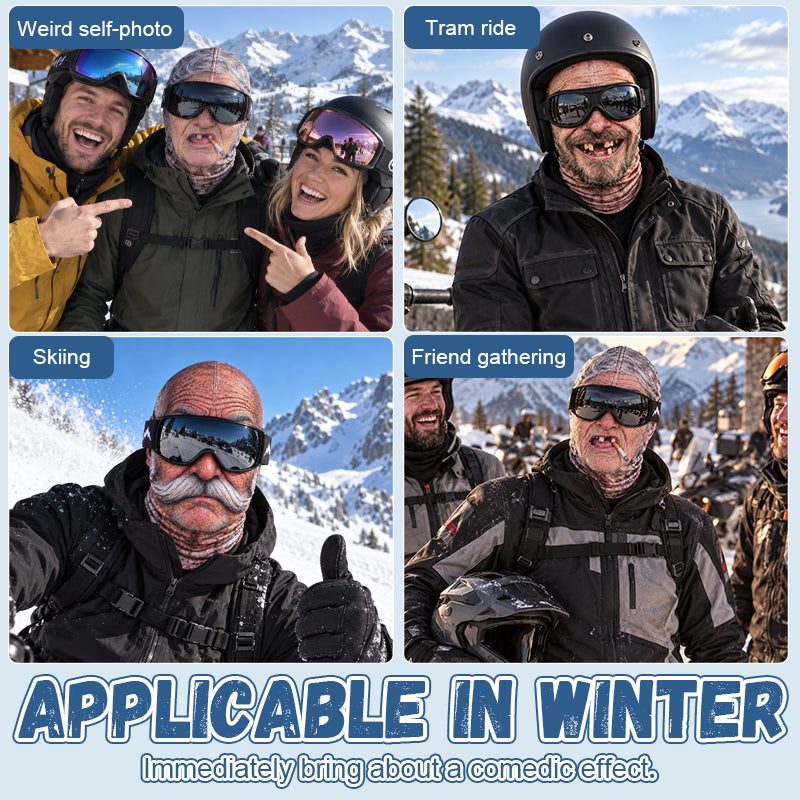 Funny Face Ski Mask – Realistic Winter Novelty Mask