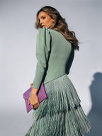 Regina™ Elegante Franje Jurk
