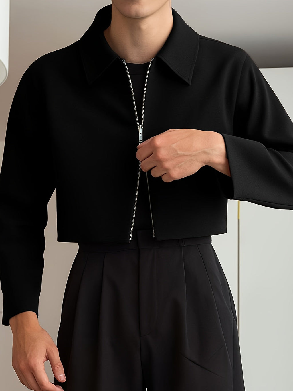 Alden | Moderne Cropped Zip Jacket