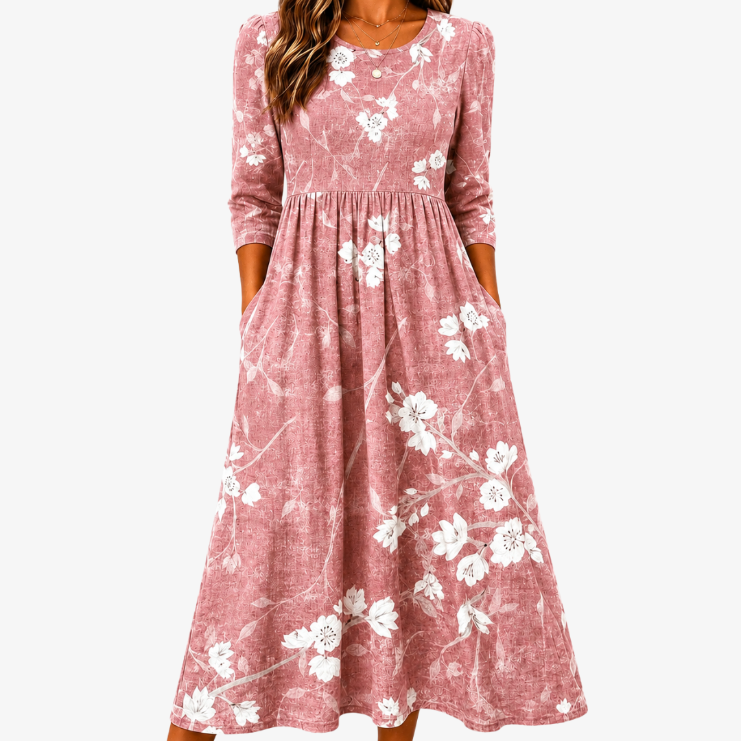 AMARA | BLOESEM GRACE POCKET MIDI JURK