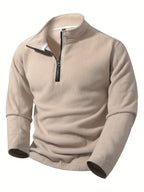 Foster | Staande Kraag Half-Zip Pullover