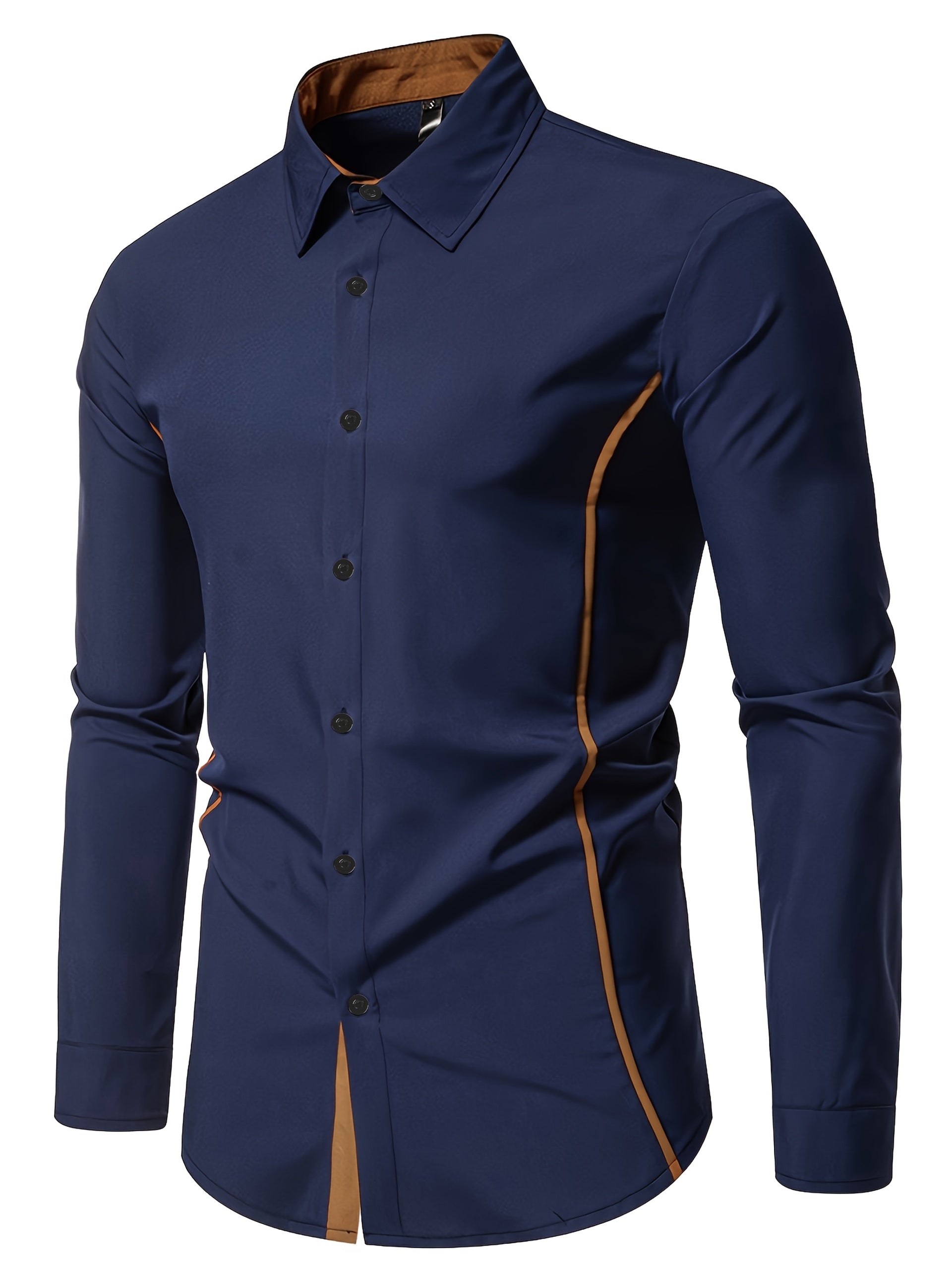 Harlan | Contrast-Trim Overhemd met Knopen