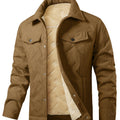 Dalton | Warme Voering Geribbelde Trucker Jacket