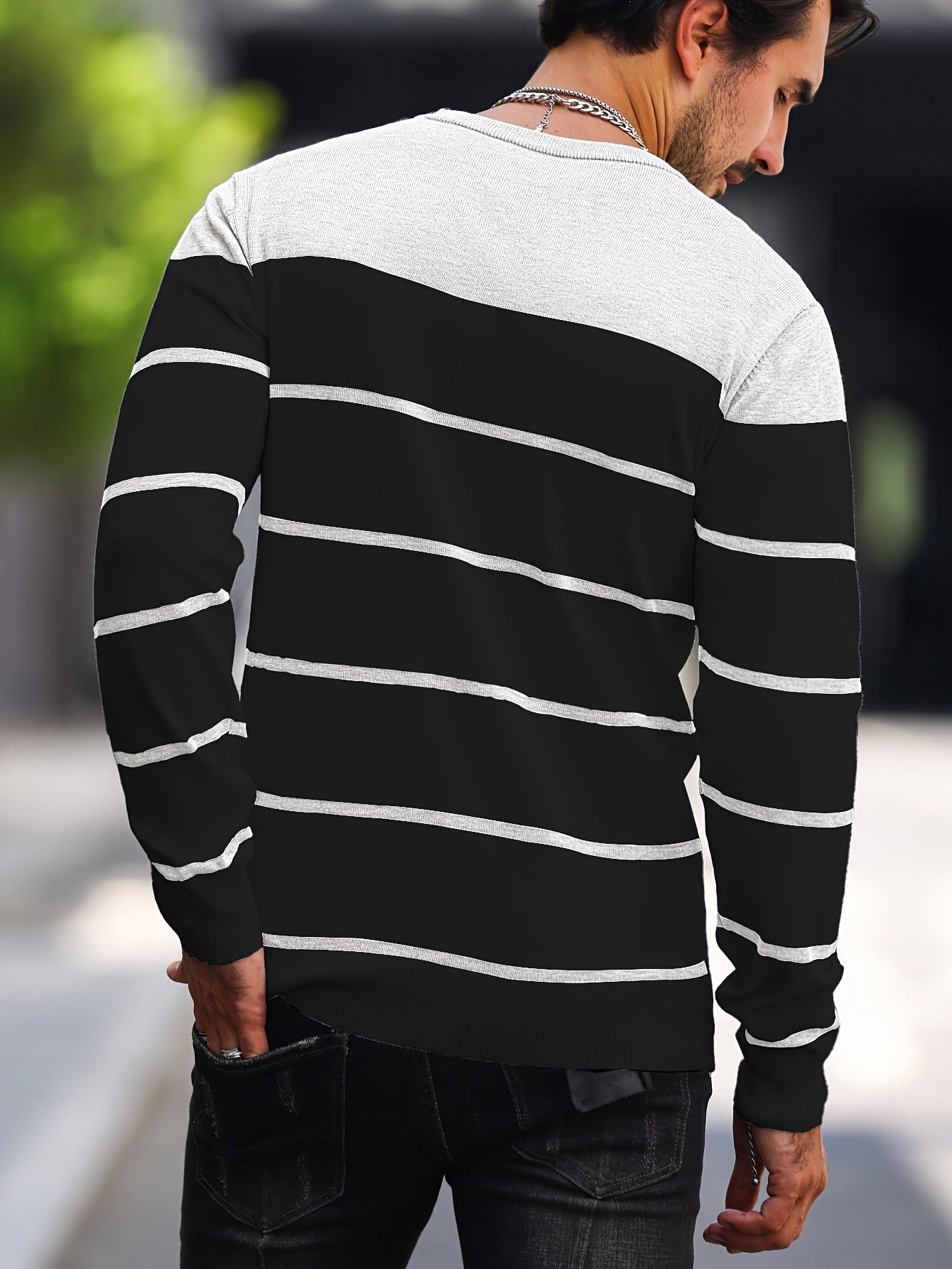 Bennington | Klassieke Gestreepte Crewneck Trui