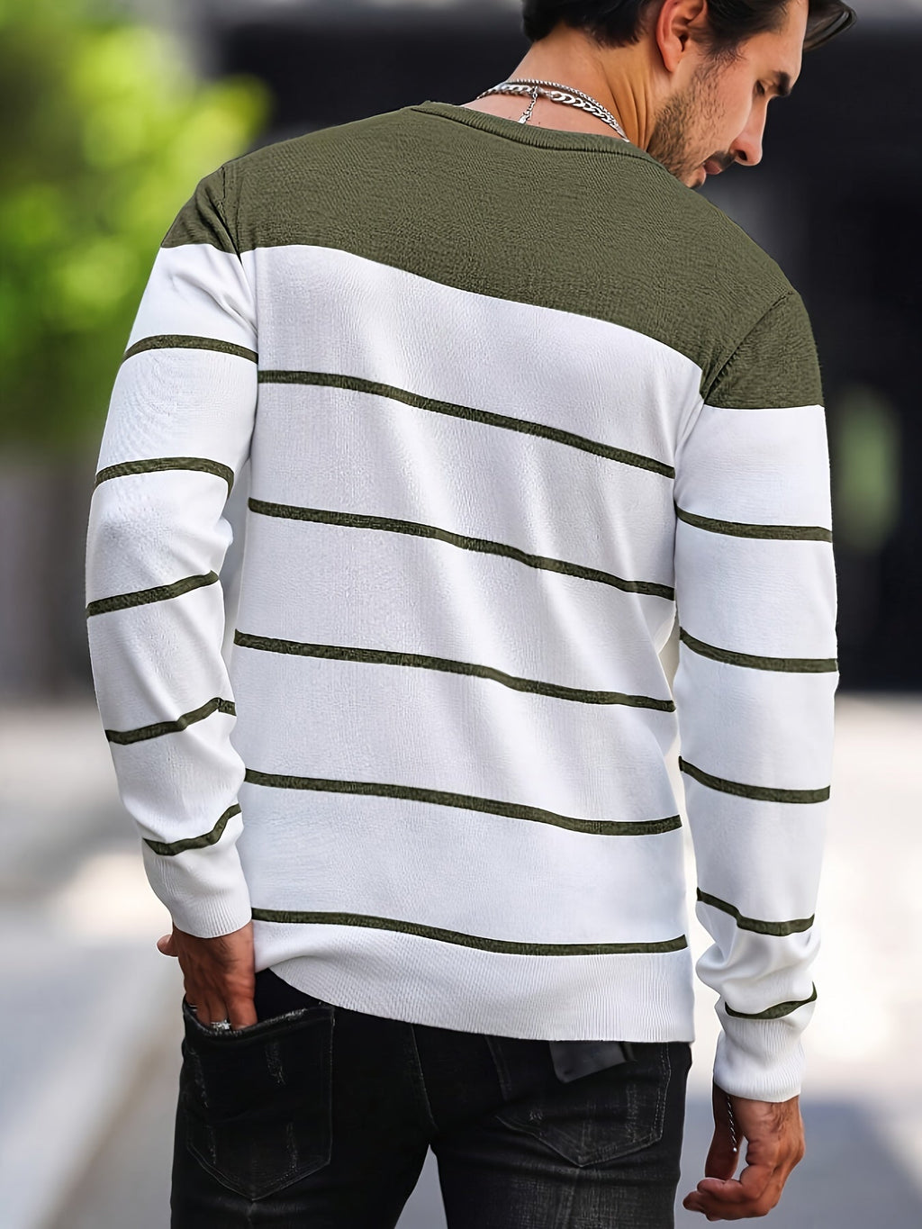 Bennington | Klassieke Gestreepte Crewneck Trui