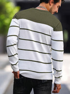 Bennington | Klassieke Gestreepte Crewneck Trui