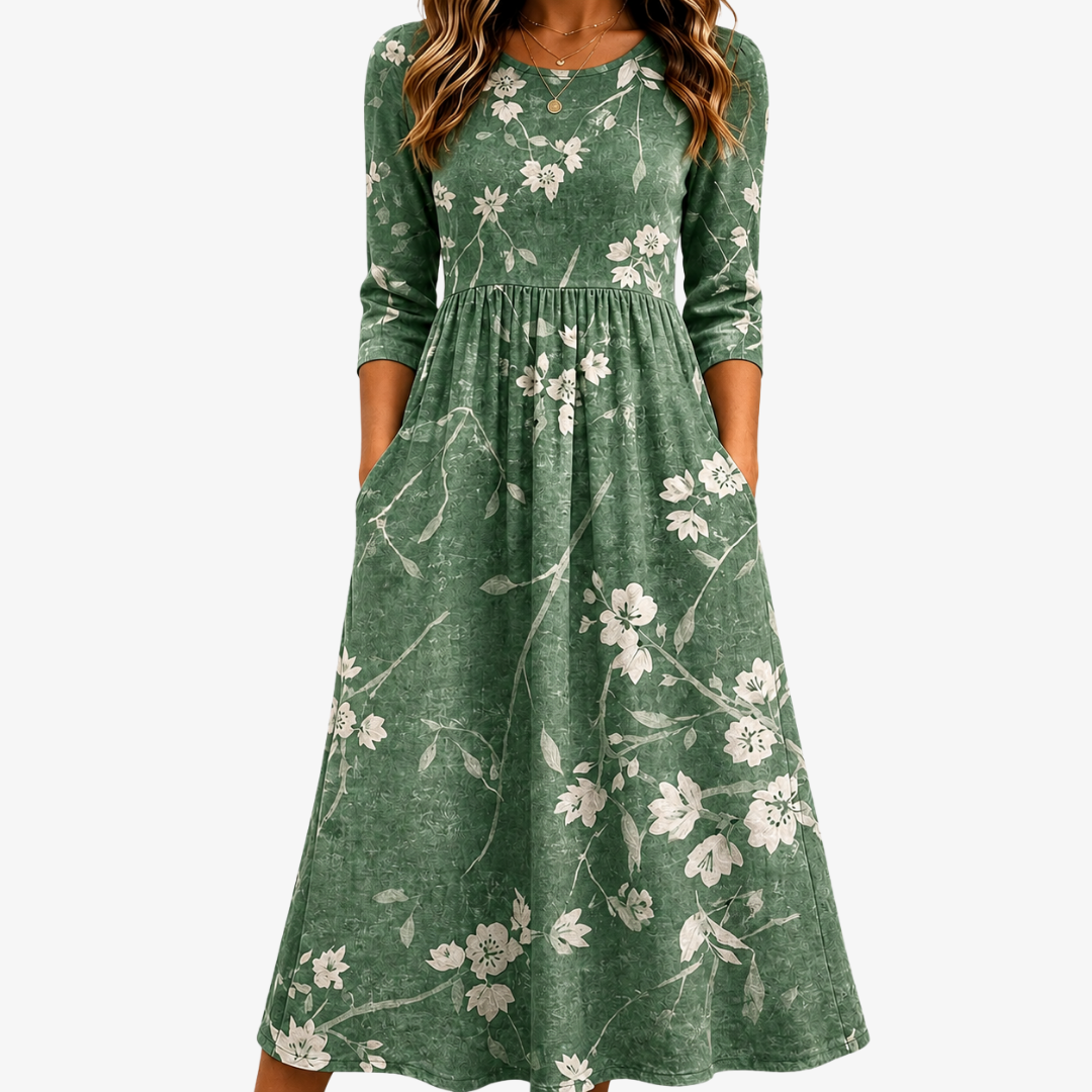 FLORA | ALTWEG BLOEI RELAXED POCKET MIDI JURK