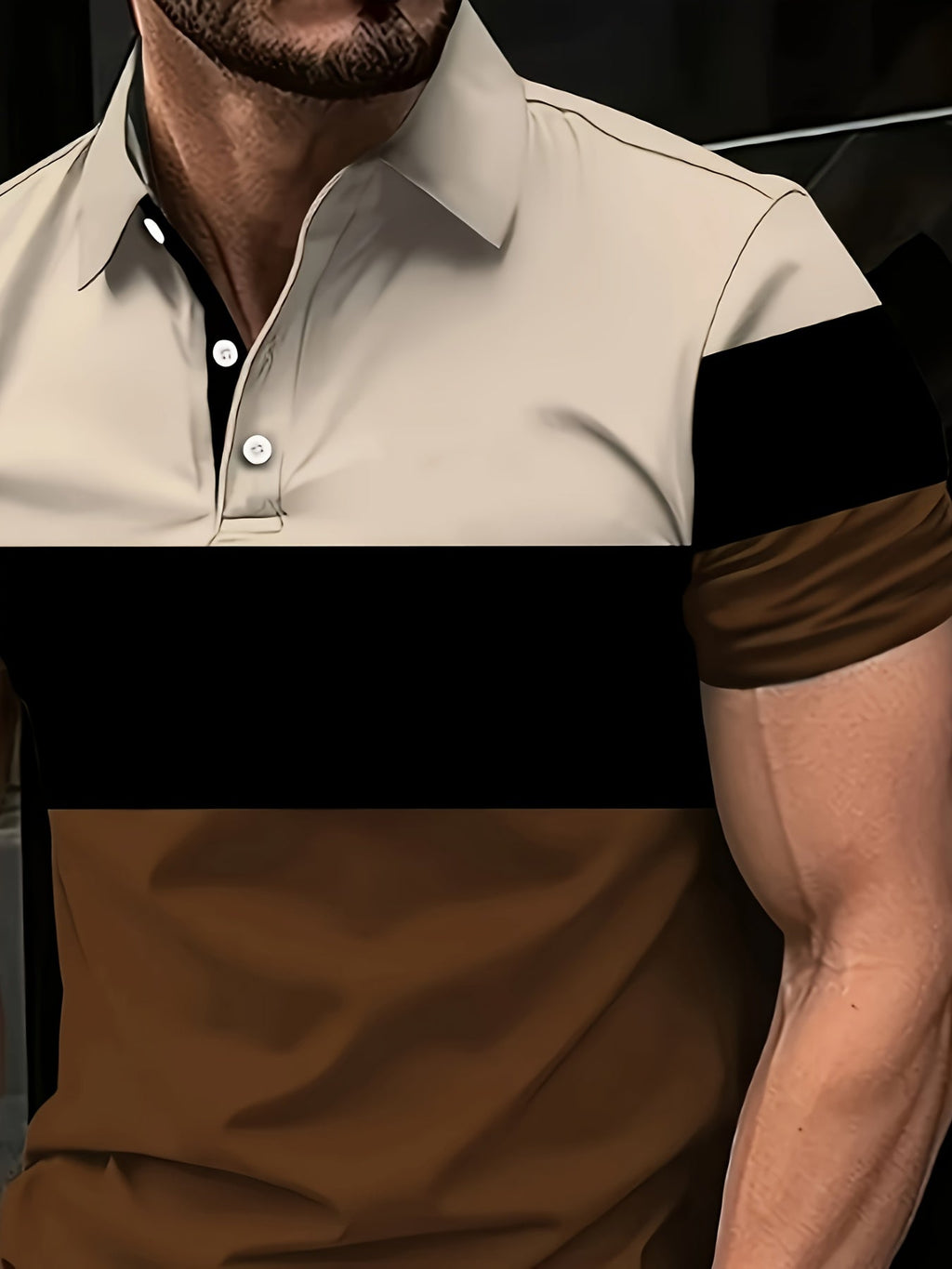 Theodore | Kleurblok Korte Mouwen Polo
