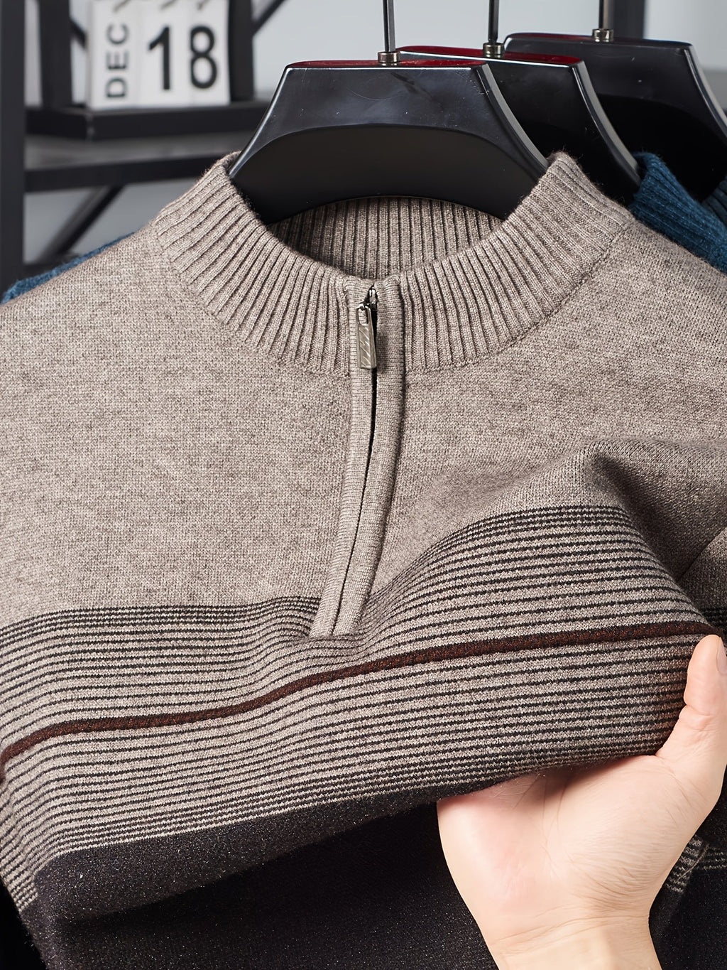 Gerard | Verfijnde Zip-Neck Trui