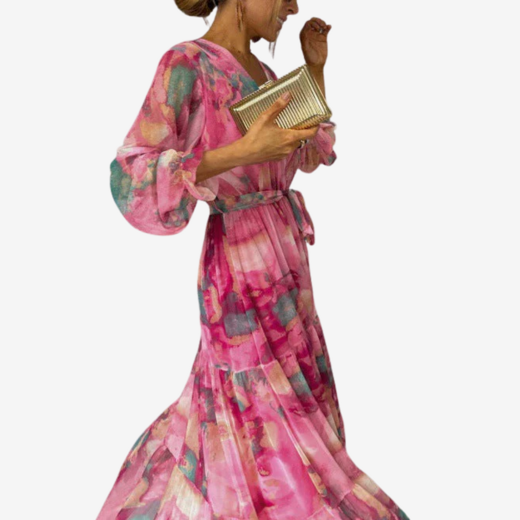 Sharrie™ Elegante Roze Jurk